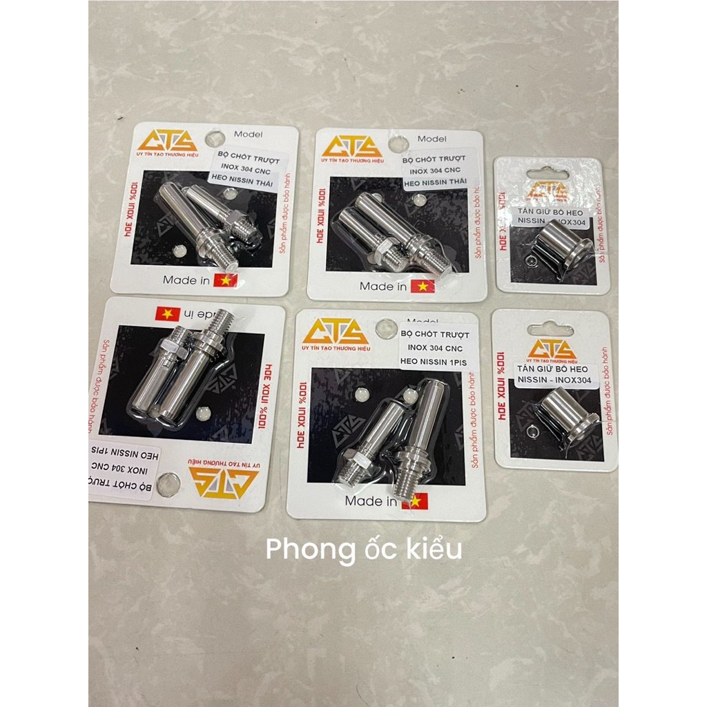 chốt trượt heo trước honda . gắn cho heo trước nissin 1pis và  heo thái 2pis( không gắn được cho heo