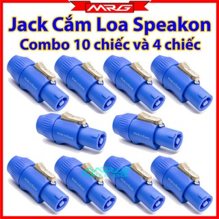  Giắc Loa NEUTRIK Korea Màu Xanh combo 10 chiếc và 4 chiếc dùng kết nối loa sân khấu có cổng jack speakon. SPK 