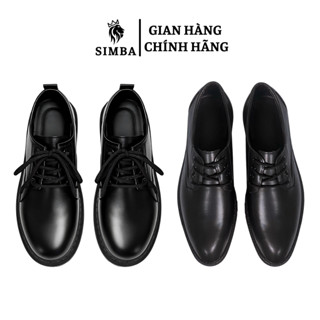 Giày Chunky Derby  POSEIDON da mềm Giày da nam dáng Hàn Quốc buộc dây mũi tròn đế cao 7cm
