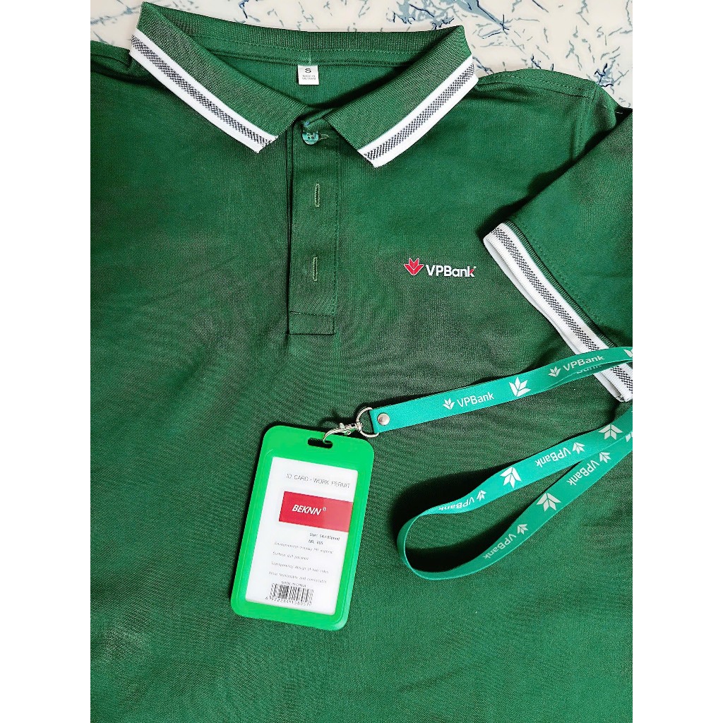Áo polo ngân hàng VPbank cao cấp chất liệu cá sấu cotton 100% form suông (unisex) - Trendy