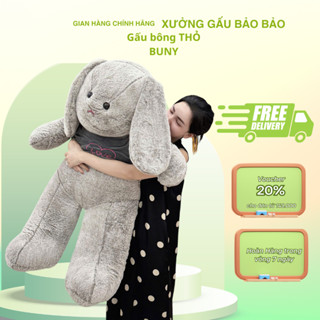 Sỉ Như lẻ Gấu bông Thỏ Buny Tai Dài 1m2 thú nhồi bông cao cấp gấu bông thỏ siêu to - Bảo Gấu Bông