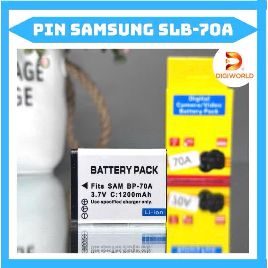 Pin Samsung SLB-70A(pin thay thế dung lượng cao)dùng cho ES65, ES67, ES70, ES73, ES75, ES80, ES95.