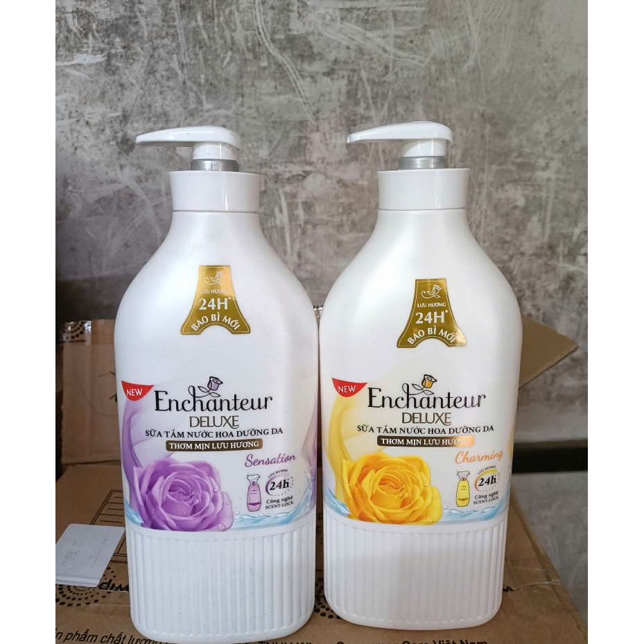 Sữa tắm Enchanteur hương nước hoa (Deluxe) 900g - Charming/Sensation