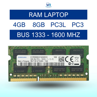  Ram LAPTOP Samsung 8GB DDR3 DDR3L bus 1600Mhz Memory Ram PC3 PC3L laptop - Bảo hành 12 tháng 