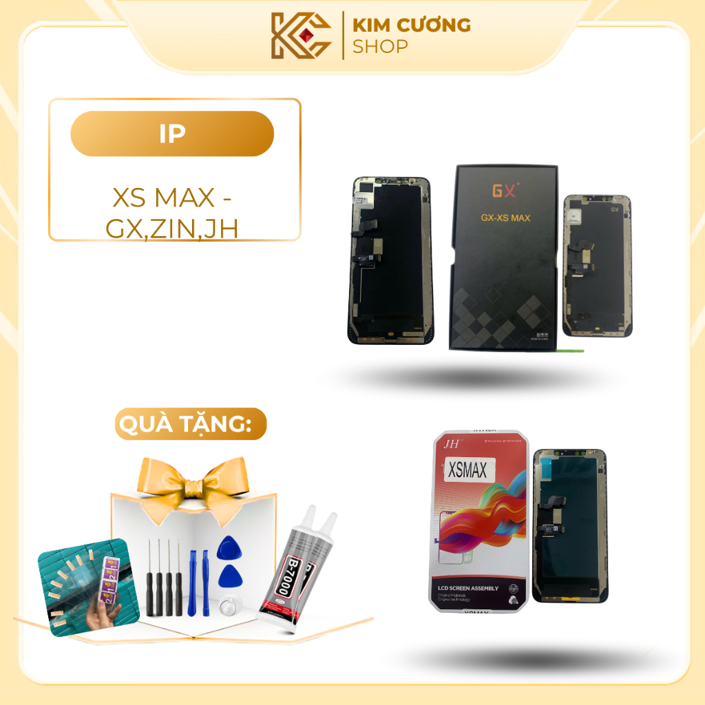 Màn hình tương thích cho điện thoại xs max/ xsm (ZIN / JH/ GX) Tặng kèm Combo
