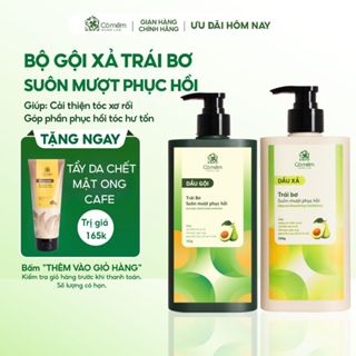 Dầu gội xả chăm sóc tóc mềm mượt chứa Keratin phục hồi tóc hư tổn Trái Bơ Cỏ Mềm