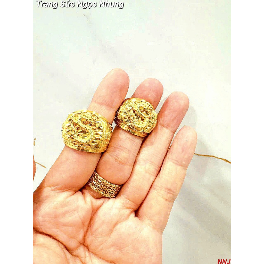 Nhẫn nam kiểu rồng mạnh mẽ đồng đỏ-M10215