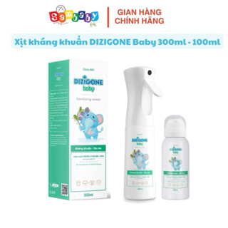 Xịt kháng khuẩn Dizigone Baby vệ sinh đồ chơi, bình sữa, núm ti giả an toàn cho bé 300ml