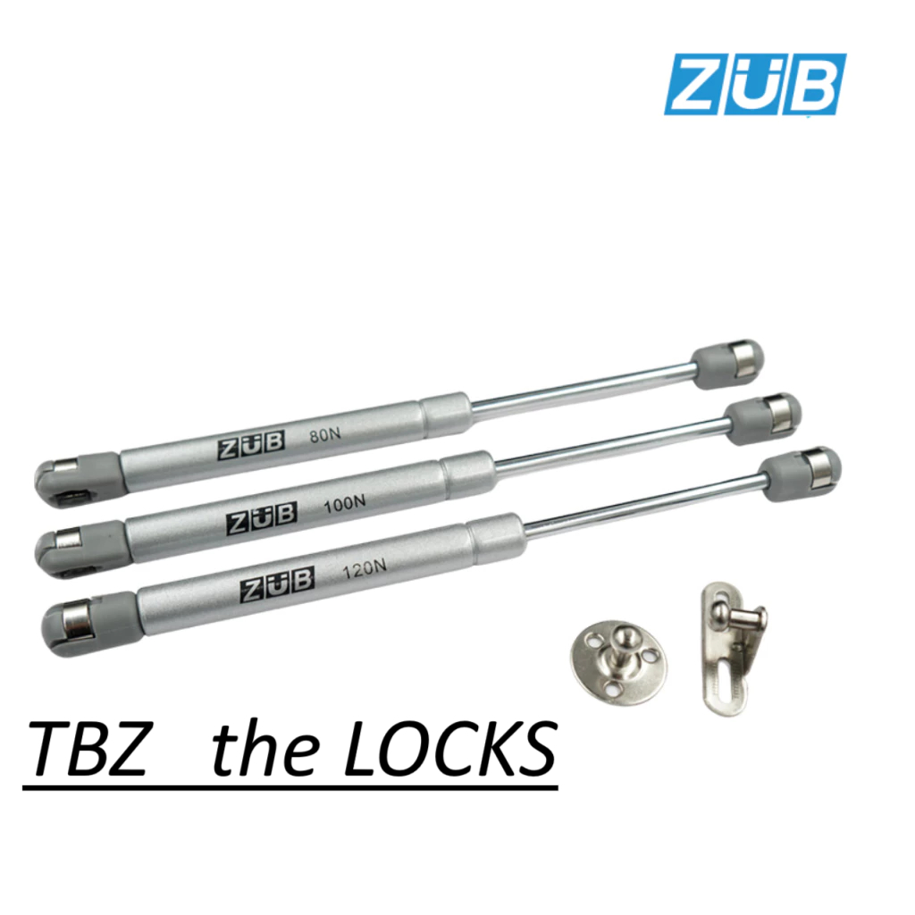[ZUB] Ty Hơi Chống Cánh Tủ Bếp- Ty Hơi Thủy Lực ZUB Chính Hãng- Pistong Hơi Chống Cánh Tủ ( 80N 100N