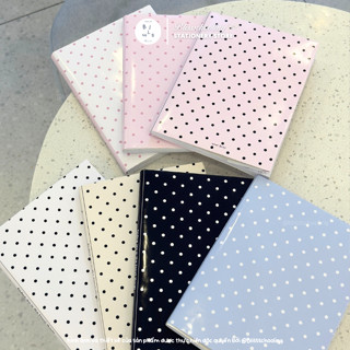 [chấm bi] Giấy bao tập, bọc vở, bao sách chấm bi tiny màu sắc pastel | thiết kế bởi Bliss.