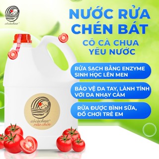 Nước Rửa Chén Bát Sinh Học Cô Cà Chua Yêu Nước Đậm Đặc Sạch Dầu Mỡ Hương Bạc Hà Bảo Vệ Tay YN