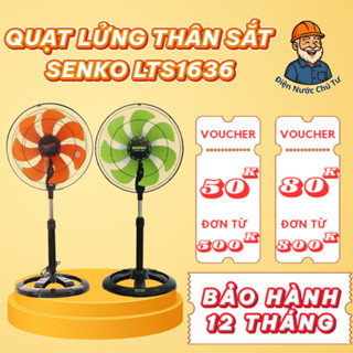 Quạt Lửng SENKO LTS1636 65W – Gió Mát, Chạy Êm Không Ồn – Màu Đen Cam/Đen Két – Bảo Hành Chính Hãng