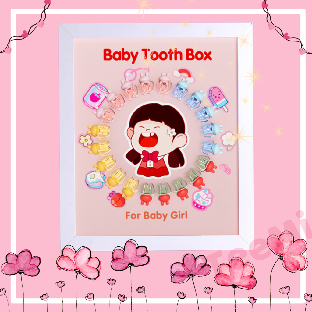 Khung Ảnh Phong Cách Hộp Răng Trong Suốt Cho Bé - Mới Về, Pha Lê Dễ Thương Dành Cho Bé Trai, Bé Gái