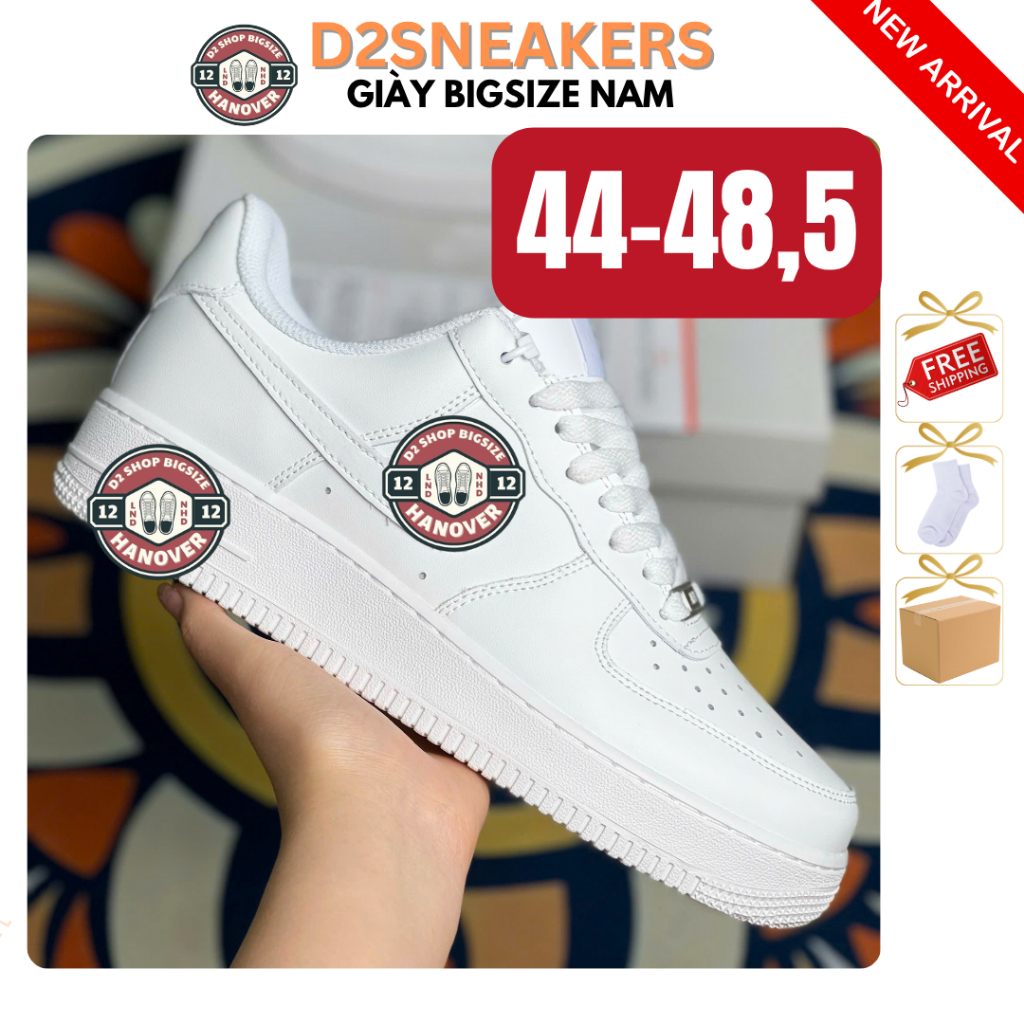 [CAO CẤP] Giày thể thao bigsize nam sneaker A1 Trắng dành cho dịp đi học, đi chơi, size lớn cho chân to bè