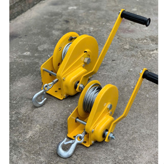 Tời Quay Tay Tự Hãm 1800LBS Tải Trọng Kéo 820kg Cáp Dài 8 MÉT