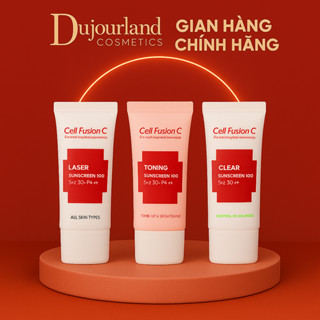 Kem Chống Nắng CELL FUSION C Laser/ Clear / Toning Suncream /Derma/CURE 100 SPF 50+