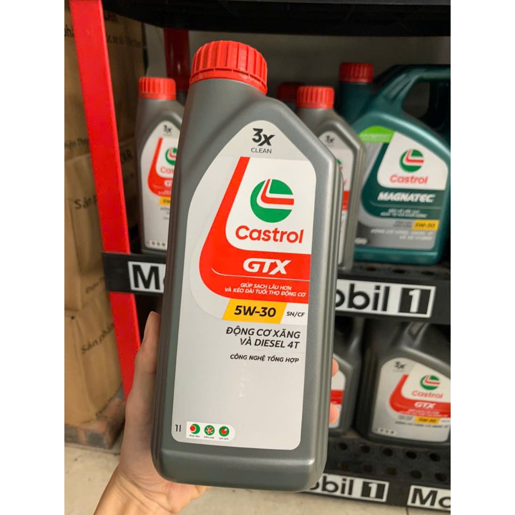 Dầu Ô tô Castrol GTX 5W-30 (1L) Loại Mới nhất 2025