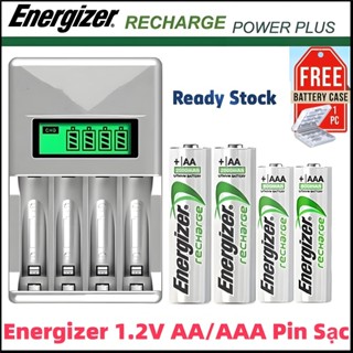  Energizer Pin Sạc Vỉ 4 8 Viên AA 2450mAh AAA 900mAh NI-MH 2A 3A 1.2V Bộ Sạc nguyên bản 100% Made In USA Chính Hãng 