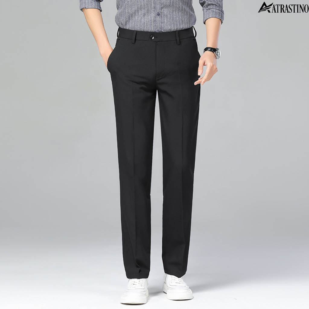 Quần Tây Nam Cao Cấp Atrastino , Vải Chéo Không Nhăn Nhàu Bai Xù Phom Công Sở Thanh Lịch QA004