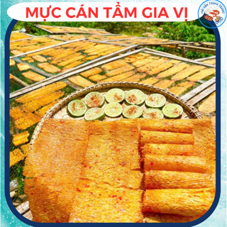 Mực cán tẩm gia vị Nha Trang, Mực tẩm gia vị - Đặc Sản 79Nha Trang Mực cán tẩm vị cay, Khô mực cán LOẠI 1 250gr, 500gr