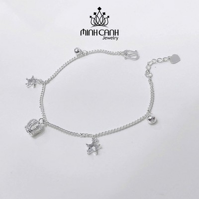 Lắc Tay Bạc Nữ Mix Vương Miện - Minh Canh Jewelry