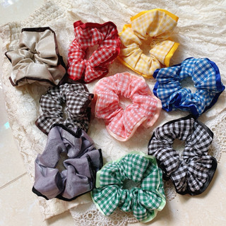 Dây cột tóc scrunchies viền bèo