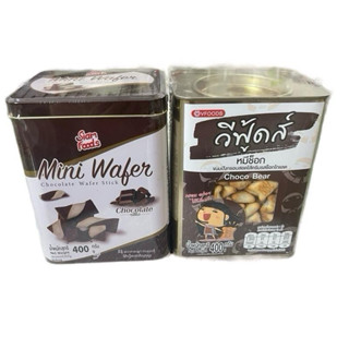 combo 1 hộp bánh gấu nhân socola + 1 hộp bánh quế nhân socola Thái Lan 400g