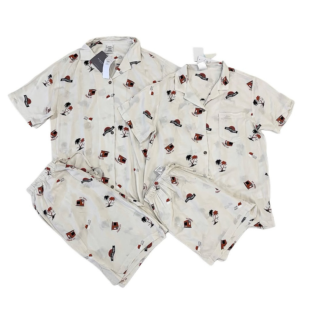 Couple islands set- Set đồ ngủ lanh lụa couple