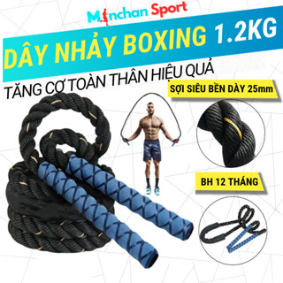 Dây Nhảy Boxing Gym Tập Thể Lực Nặng 1.2kg Dài 2.8m Đến 3m – Dây Nhảy Tập Võ Thuật, Thể Lực Bền Bỉ Minchan MCSBOXING