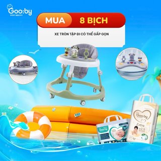 [ THANH LÝ QUÀ GOOBY ] Xe trong tập đi gooby Gấp gọn tiện lợi chính hãng cho bé QUÀ 10B