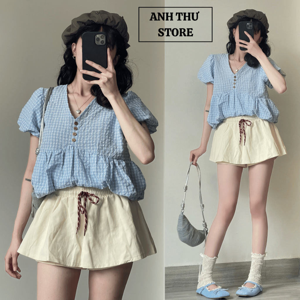Quần Váy Xòe Bồng Chất Kaki Cao Cấp Cạp Chun Có Dây Buộc Đính Kèm Bigsize , Chân Váy Ngắn Dáng Rộng Có Quần Bảo Hộ 462 | BigBuy360 - bigbuy360.vn