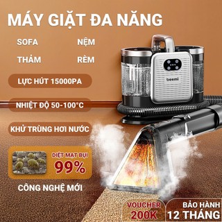 (Kèm Nước Giặt) Máy Giặt Thảm Beemi, Khử Trùng Hơi Nước Nóng, Máy Vệ Sinh Đệm Nệm Giường Ghế, Giọng Nói Tiếng Việt
