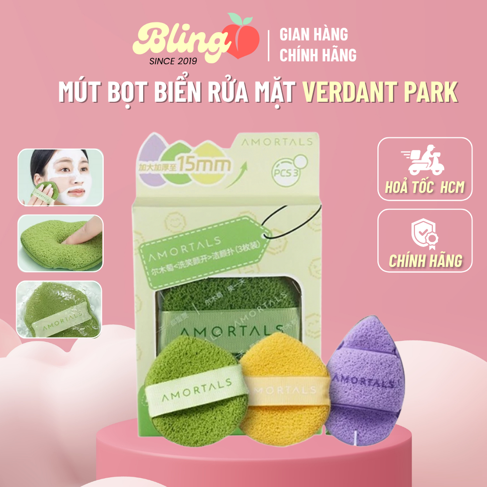 MÚT RỬA MẶT AMORTALS CHÍNH HÃNG BỌT RỬA MẶT DỊU NHẸ SẠCH SÂU MỀM MỊN HỖ TRỢ RỬA MẶT BLING BLING STOR
