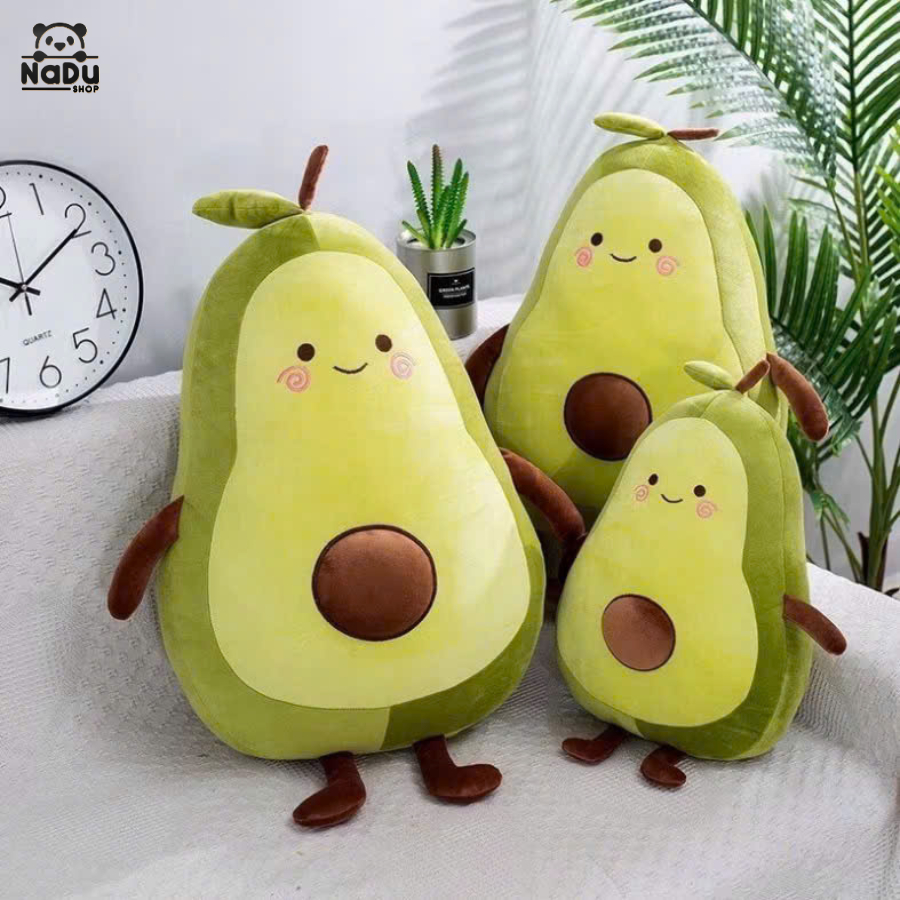 Gấu Bông Quả Bơ Mini 15cm Đáng Yêu Cute, Quà Tặng Gối Ôm Cho Bé Size Nhỏ