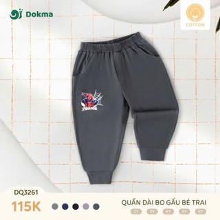 Quần dài cotton mỏng bé trai Dokma 2-6Y