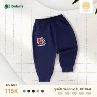 Quần dài cotton mỏng bé trai Dokma 2-6Y