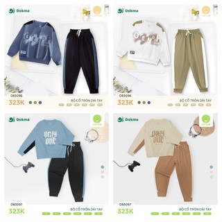   7-12Y  Bộ dài tay cotton Dokma 7-12Y DB3096 DB3097 