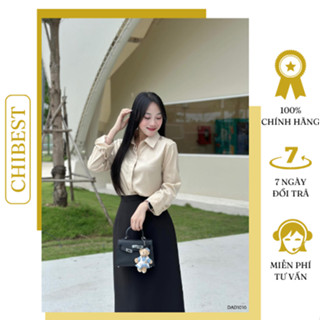  Áo sơ mi công sở lụa HK CHIBEST DAD1010 