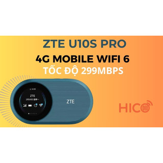 Bộ phát wifi 4g zte u10s pro -tốc độ cao - wifi 6 kết nối 32 thiết bị, pin siêu khỏe