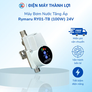 Máy Bơm Nước Tăng Áp 24V Rymaru RY01-TB (100W) tặng kèm bộ chuyển đổi nguồn đầu ra 24V