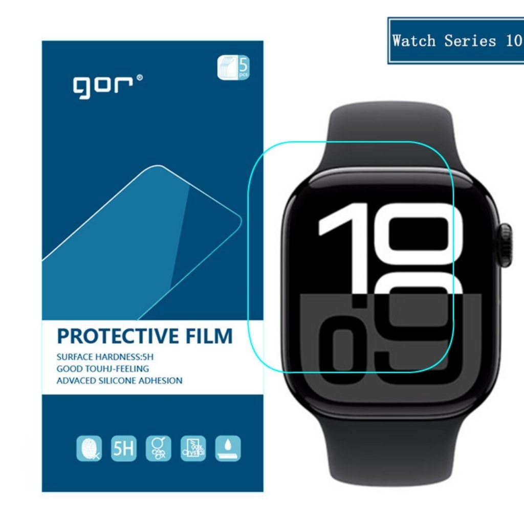 Miếng dán dẻo Gor cho apple watch series 10 42mm 46mm (bộ 5 miếng dán)