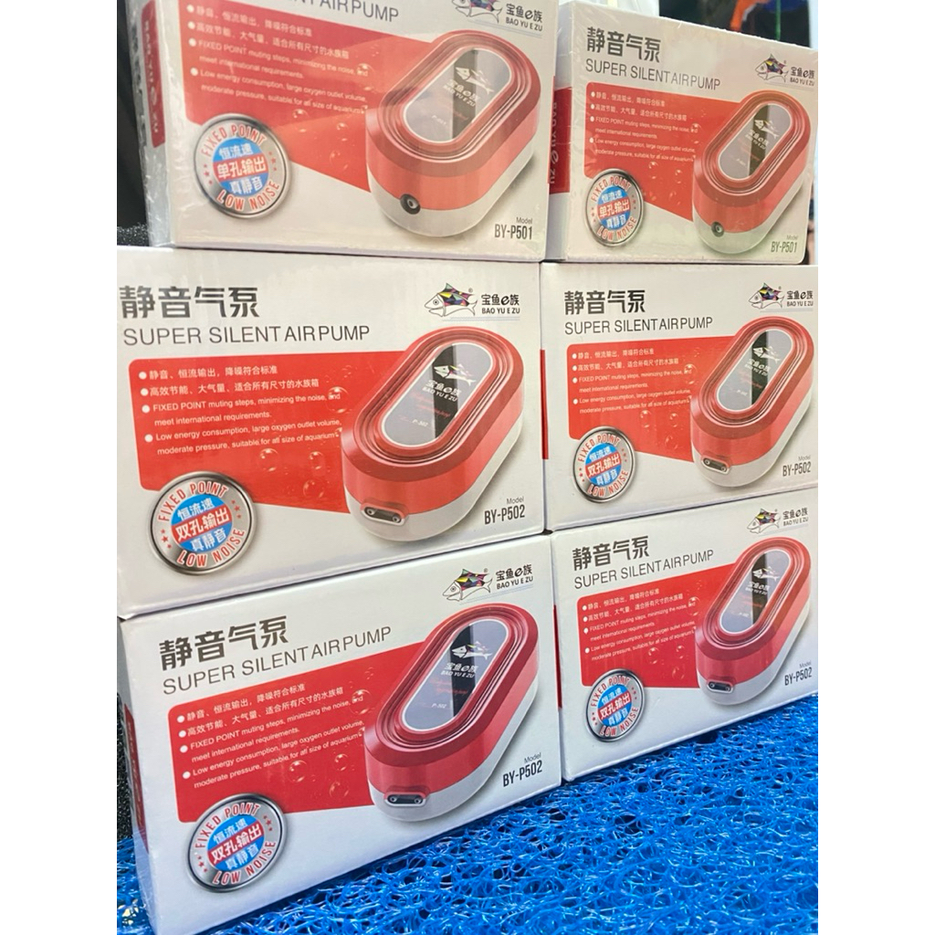 Máy sủi oxy siêu êm Baoyu BY-P501, BY-P502 -(tặng kèm dây+sủi)