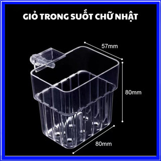 Cốc Trồng Cây Thủy Sinh Treo Thành Bể Mica Nhựa Giỏ Trồng Cây Khoai Lang Cỏ Nước Cây Thủy Canh Trang Trí Hồ Cá 
