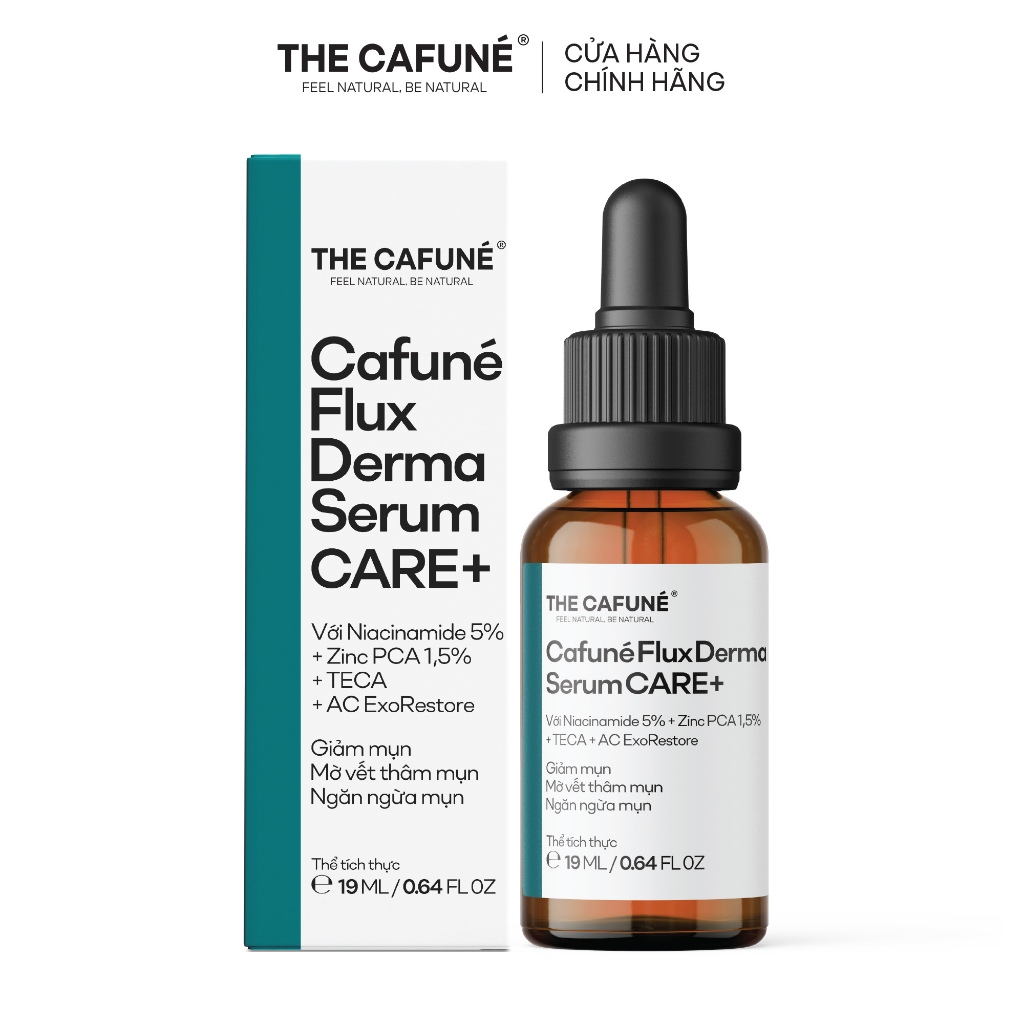 Serum dưỡng chất cho da dầu mụn, thâm mụn, lỗ chân lông to Cafuné Flux Derma Serum 19ml