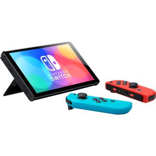 Máy Nintendo Switch Oled New 100% Hack Full Game - Combo tặng 2 + dán cường lực + núm bọc