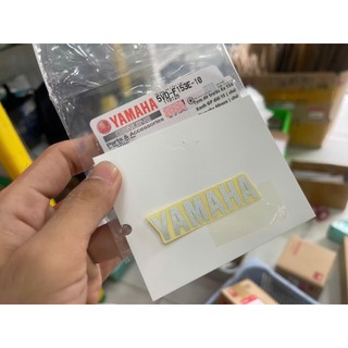 Tem dè trước Ex 150 GP 15 Xanh ( chử Yamaha 60mm ) ( Miếng ) 5VDF153E1000