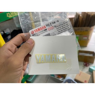 Tem dè trước Ex 150 GP 15 Xanh ( chử Yamaha 60mm ) ( Miếng ) 5VDF153E1000