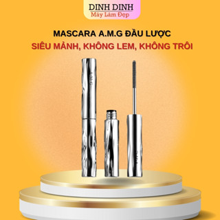 Mascara đầu lược A.M.G làm tơi, cong và dài mi tự nhiên, chuốt mi mắt macara amg ống thép kim loại