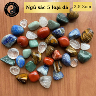 1Kg Đá Thạch Anh vụn ngũ sắc,Đa sắc, trang trí, trải nền nhà, trải mộ.