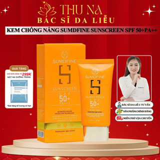  Kem Chống Nắng Sumdfine Sunscreen SPF 50+ PA+++ Chống Nắng Vật Lý Nâng Tone 50g - Hàng Công Ty 